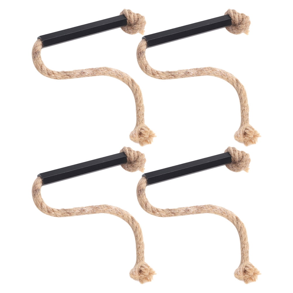 4 Pcs Stove Stick Survival Tools Brown