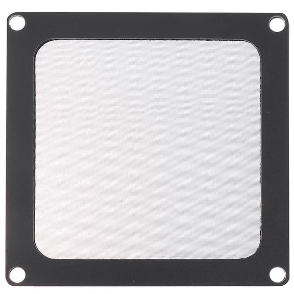 HINTRMENT 4Pcs Black Computer Fan Dust Screens with Fine Mesh for Ventilation and Fan Noise Minimizing