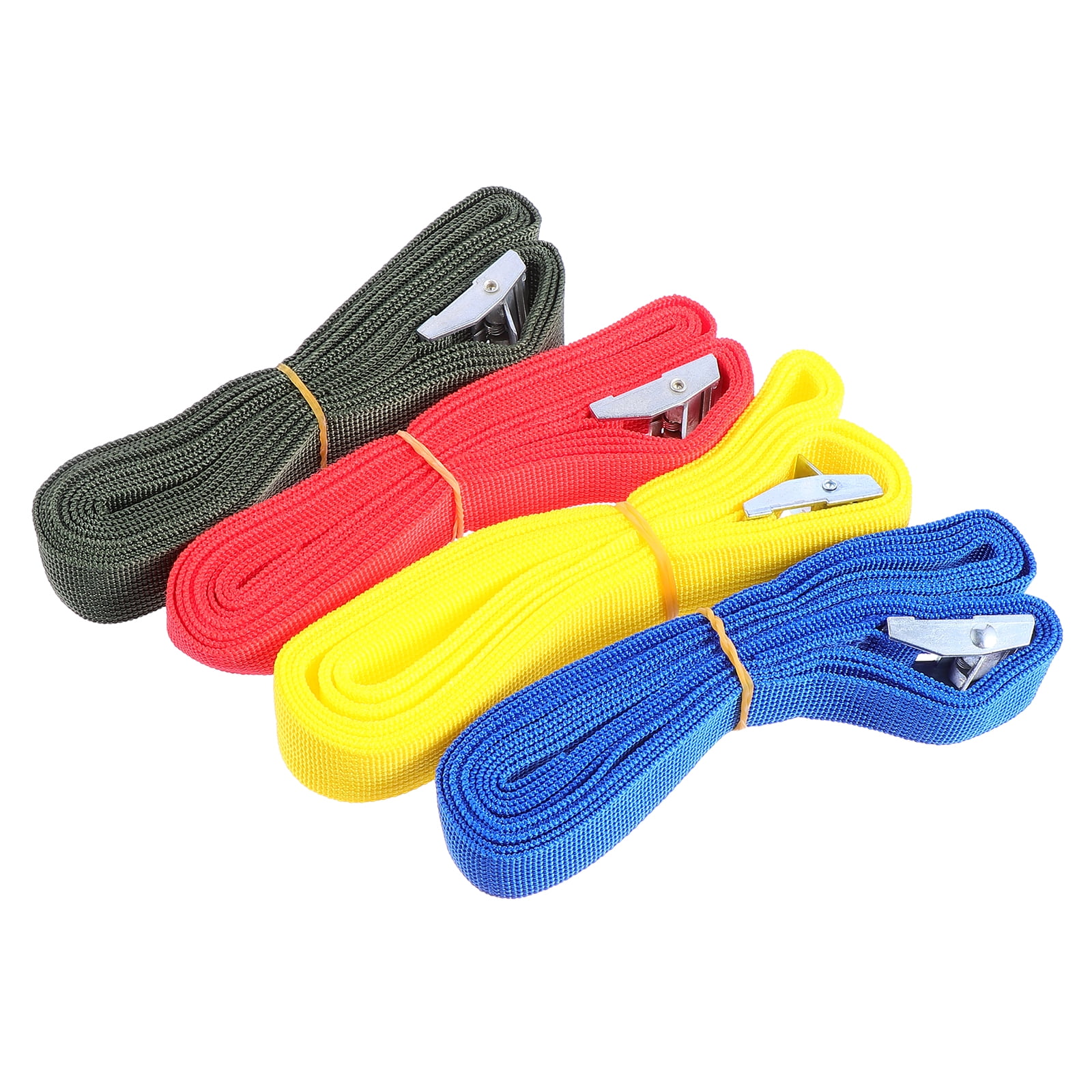 4 Pcs Strap Cargo Straps Ratcheting on Luggage Buckle Lashing Tension