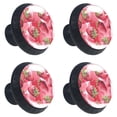 thumbnail image 1 of 4 Pcs Strawberry Knobs for Kitchen Cabinet Cupboard Dresser Bookcase Drawer Pulls Handles Round Home Decor, 1 of 5