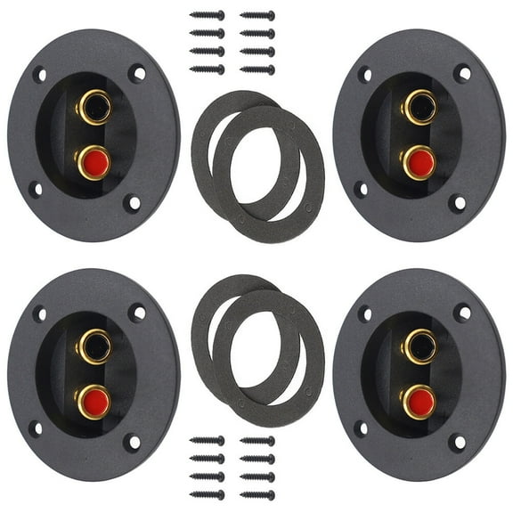 4 Pcs Subwoofer Terminal Audio Junction Box Speaker Fix