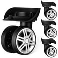 thumbnail image 1 of 4-Pack Universal Suitcase Wheels Replacement Set, Heavy Duty Luggage Trolley Casters for Trunk and, 1 of 10