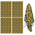 thumbnail image 1 of 4 Pcs Sunflower and Butterfly Black Pattern Funny Kitchen Towels, Microfiber Dish Towels, Kitchen Tea Towels Set 18" X 26", 1 of 6