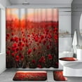 thumbnail image 1 of 4 Pcs Sunflowers Shower Curtain Sets with Rugs for Bathroom Decor,Summer Bathroom Shower Curtain Sets,Orange Yellow Bathroom Sets with Shower Curtain and Rugs, 1 of 7