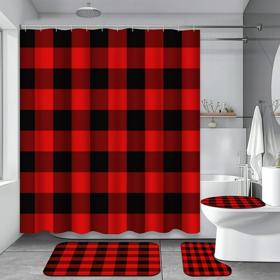 4 Pcs Sunflowers Shower Curtain Sets with Rugs for Bathroom Decor,Summer Bathroom Shower Curtain Sets,Orange Yellow Bathroom Sets with Shower Curtain and Rugs