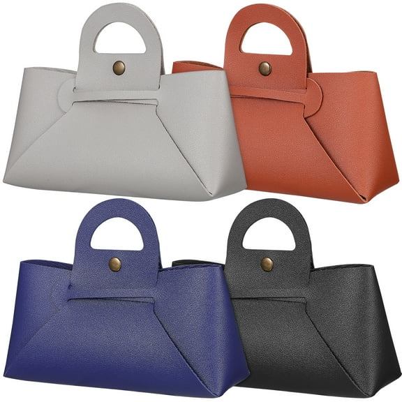 4 Pcs Sunglasses Bags Glasses Case Leather Sunglasses Pouch Multi-functional Pouch With Handle