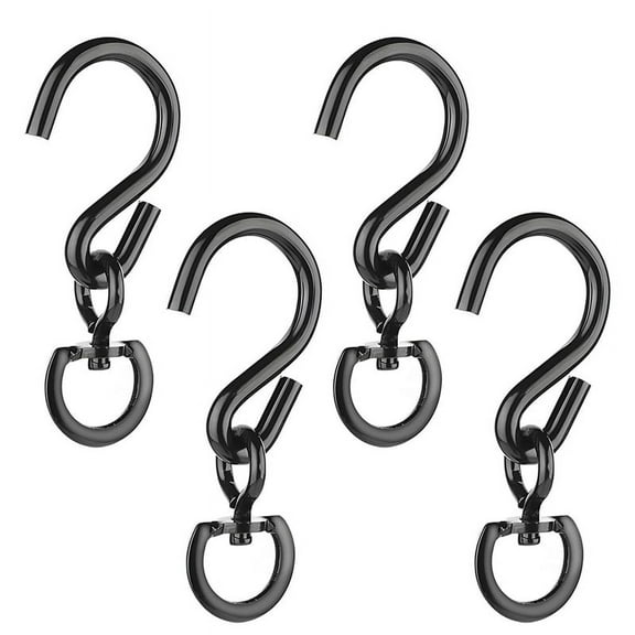 4 Pcs Swivel Plant Hanger Pots Hooks Heavy Duty Hanging Hook 360 Degrees Metal for Indoor and Outdoor