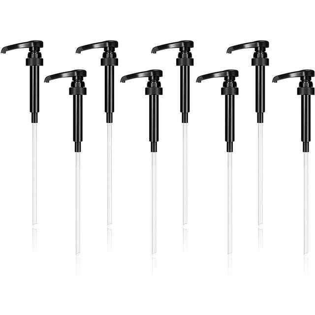 4 Pcs Syrup Pumps, Coffee Syrup Dispenser Pump, Flavor Syrup Pump Fits