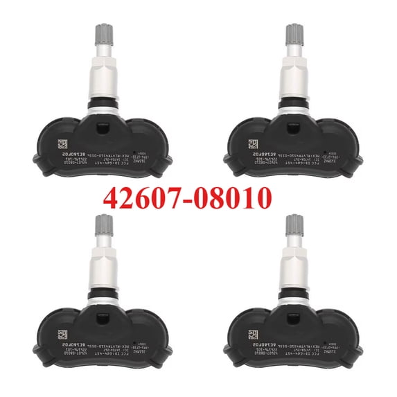 4 Pcs TPMS Tire Pressure Sensor 315MHz for Toyota Sequoia 2009–2017, Sienna 2006–2020, Tundra 2012–2017, 42607-08010