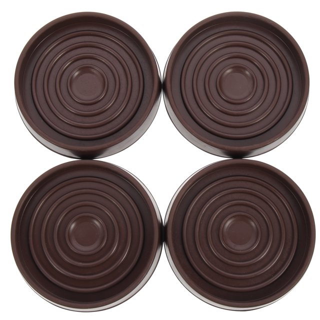 YuYiSan 4Pcs Round Furniture Coasters Rubber Furniture Feet Cups