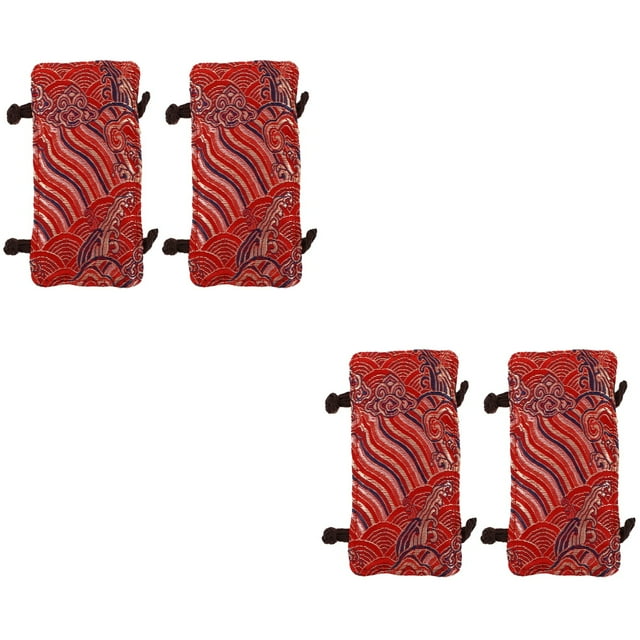 4 Pcs Tea Kettle Handle Cover Cloth Tea Pot Hot Handle Cover Sleeve Anti Scalding Washable Pot