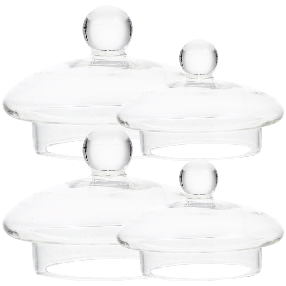 4 Pcs Teapot Accessories Kettle Filter Glass Tea Infuser Lids Tea Maker