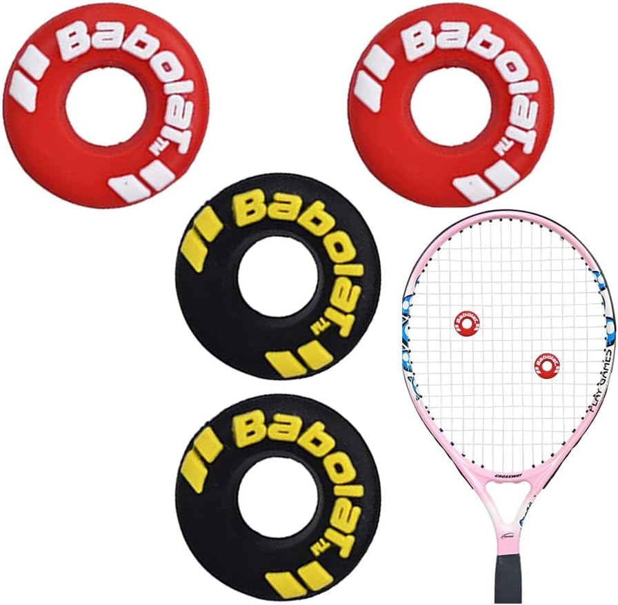 4 Pcs Tennis Vibration Dampeners Rubber Racquet Shock Absorbers