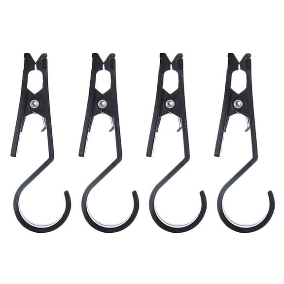 4 Pcs Tent Canopy Clip with Hook Clip Portable Anti-skid Multi-function Clip