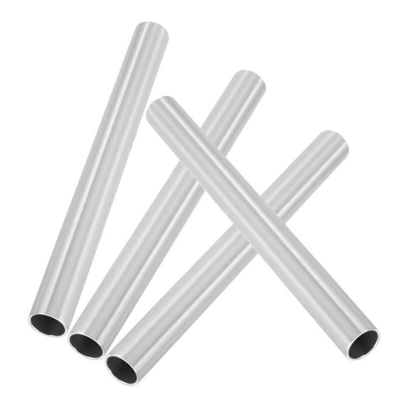 4 Pieces Aluminum Alloy Tent Pole Repair Tubes Replacement Pipes Connecting Tubes for Tent Frame Fixing