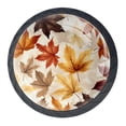 thumbnail image 1 of 4 Pcs Thanksgiving Leaves Knobs for Kitchen Cabinet Cupboard Dresser Bookcase Drawer Pulls Handles Round Home Decor, 1 of 8