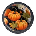 thumbnail image 1 of 4 Pcs Thanksgiving Pumpkin Knobs for Kitchen Cabinet Cupboard Dresser Bookcase Drawer Pulls Handles Round Home Decor, 1 of 8