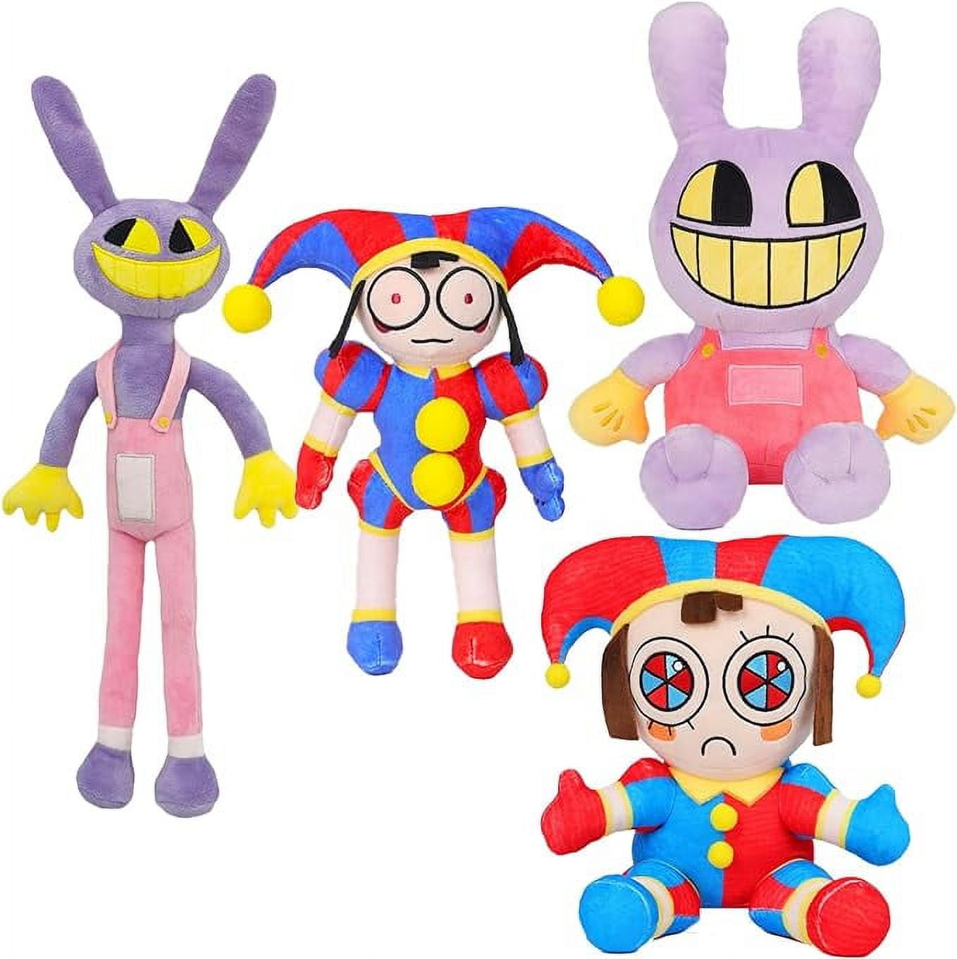 4 Pcs The Amazing Digital Circus Plush, Pomni Plush, Jax Plush, Ragatha Plush, Gift for Game Fans