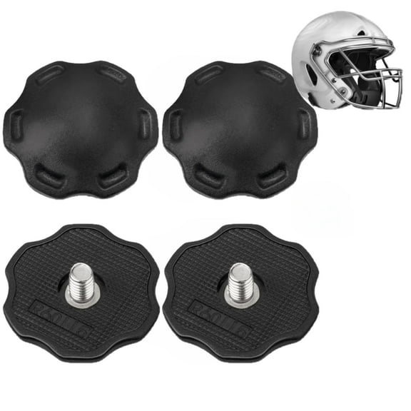 4 Pcs Thumb Screws for Riddell Speedflex Football Helmet, Replacement Riddell Speedflex Chinstrap Parts, Football Helmet Screws Fits for Youth Speedflex Helmet Chin Strap to Avoid Head Injuries