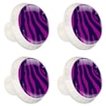 thumbnail image 1 of 4 Pcs Tiger Skin Texture Knobs for Kitchen Cabinet Cupboard Dresser Bookcase Drawer Pulls Handles Round Home Decor, 1 of 5