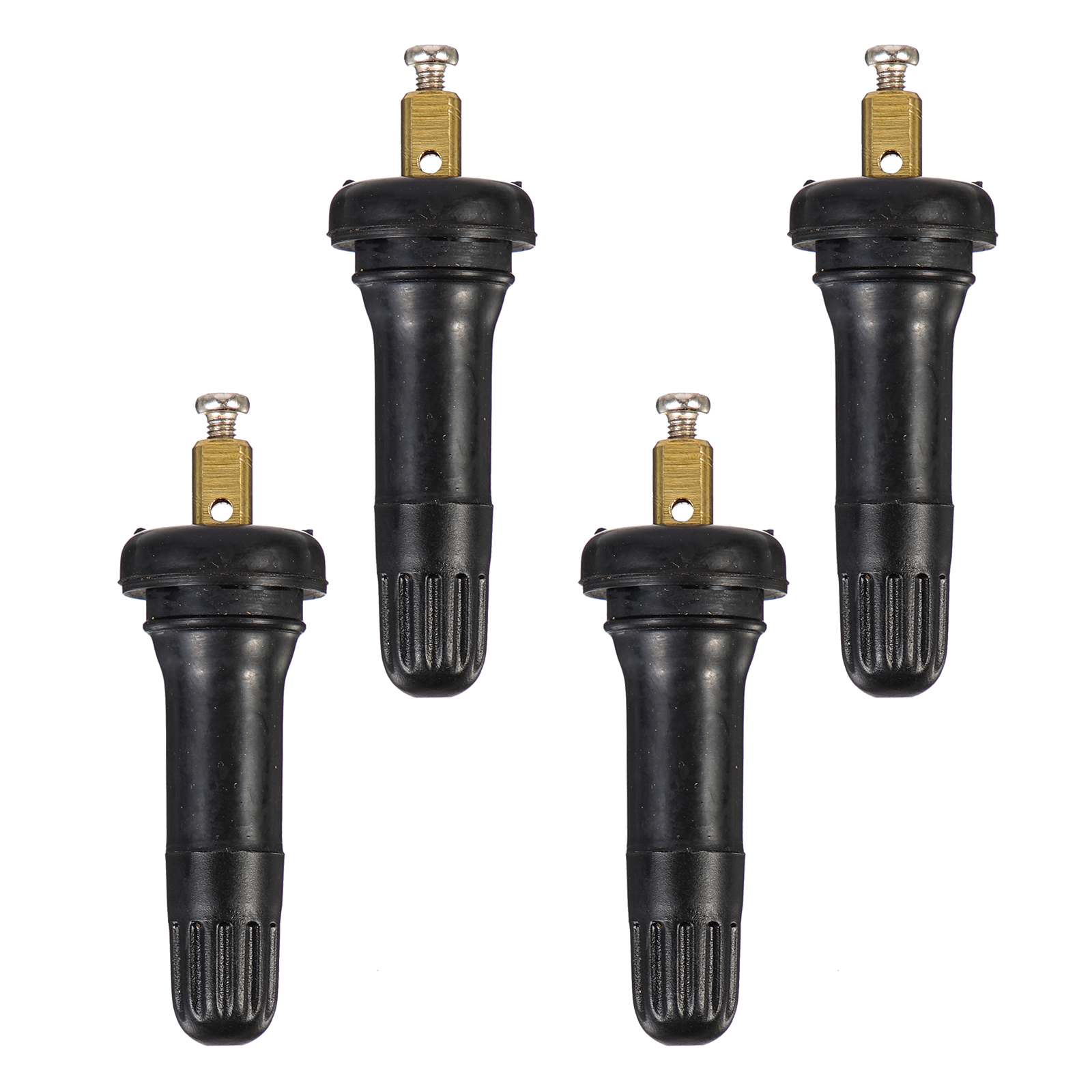 Guichaokj 4 Pcs Tire Pressure Valve Tubeless Stems Monitoring Sensor