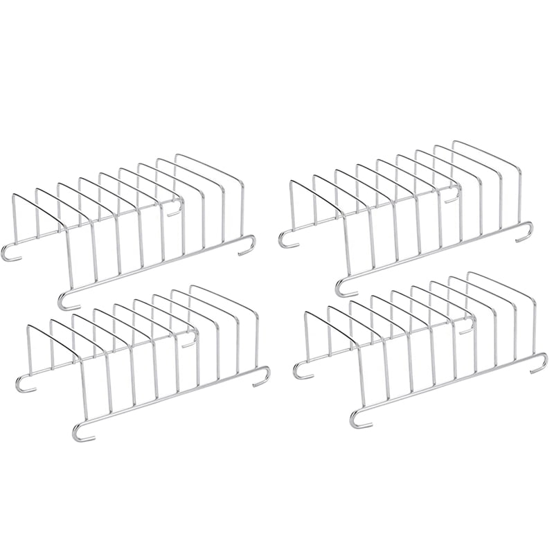 4 Pcs Toast Bread Rack Holder 8 Slice Holes Tool Cooling Grid Bread