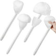 thumbnail image 1 of 4 Pcs Toilet Brush,Happon White Soft Swab Toilet Mops for Bathroom Toilet,Soft Toilet Bowl Brushes with Long Handles,Toilet Cleaning Wand Toilet Scrubber Bathroom Accessories, 1 of 7