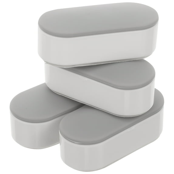 4 Pcs Toilet Seat Gasket Bumper Buffer Pads Bidet Replacement Kit Bumpers for Seats Cover Plate Plastic