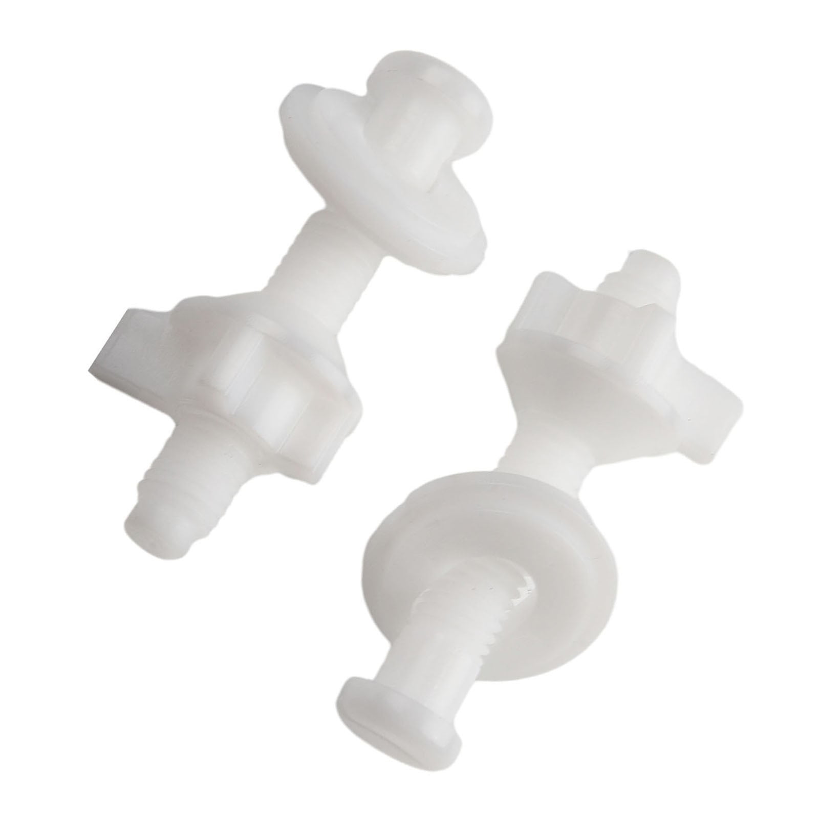 4 Pcs Toilet Seat Repair Kit Hinge Bottom Fitting Bolt Screw White Plastic Bolt And Nut With