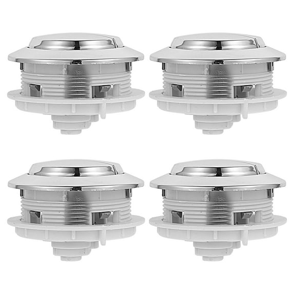 STRANDCHIC 4-Pack Universal Toilet Tank Push Buttons, Easy Installation Replacement for Home Bathroom Use