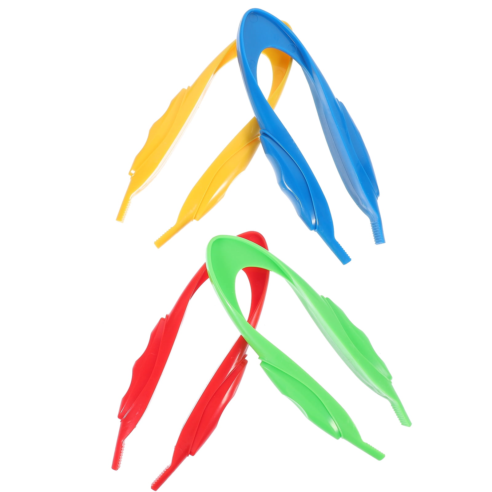 4 Pcs Toys Kid Presents Craft Tweezers Children's Tweezers Tweezers Experiment Equipment Plastic Preschool
