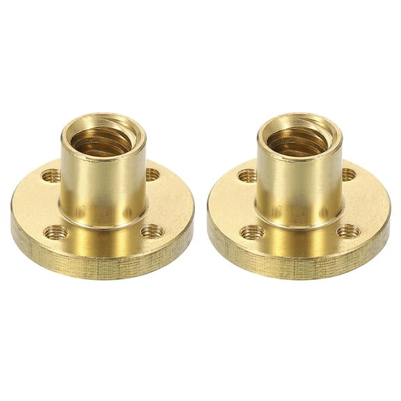 4Pcs Tr10x8 Screw Brass Nut (2mm Pitch, 4 Start, 8mm)