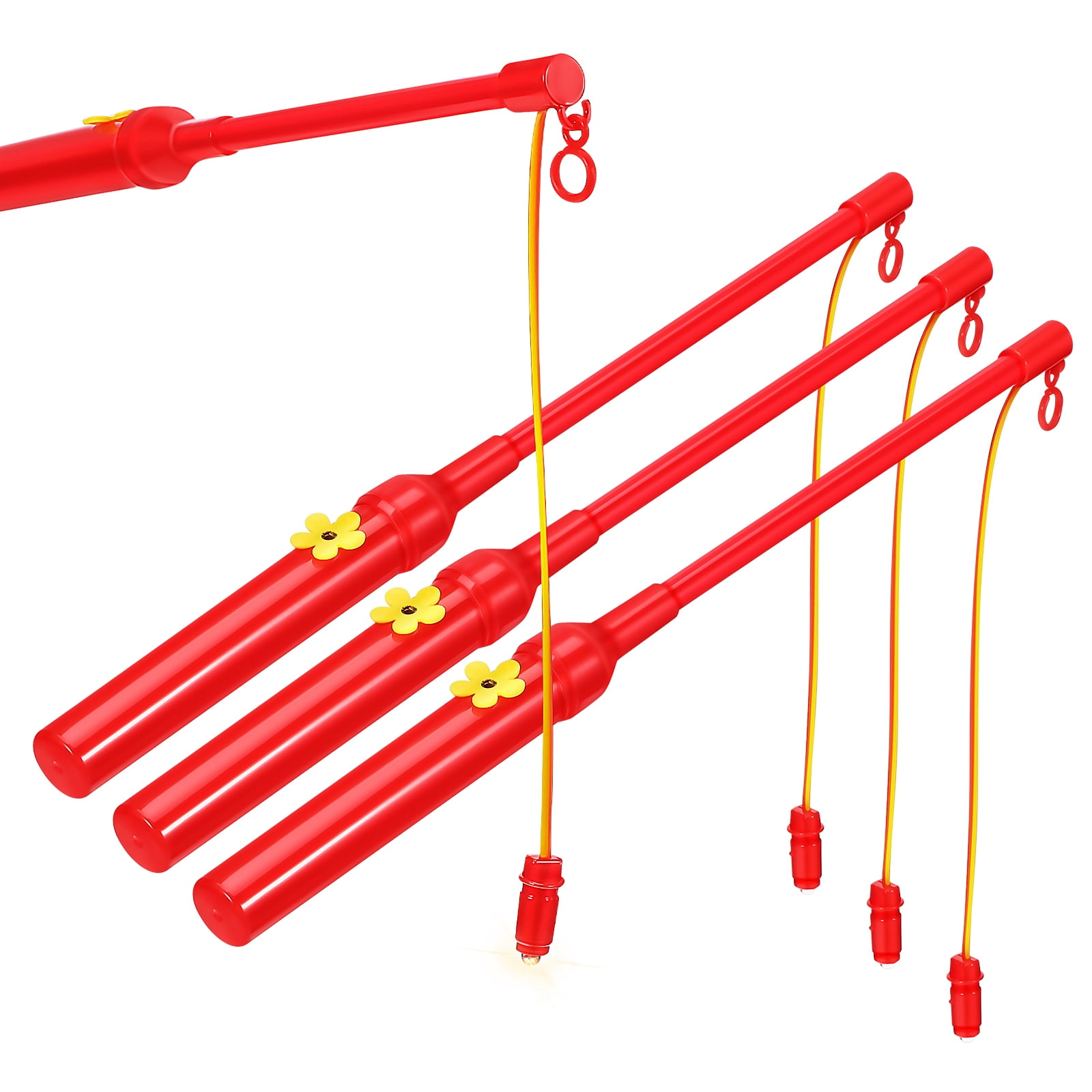 DIKACA 40 Pieces Wooden Lantern Poles for Boy Girl User DIKACA 40 Pieces Wooden Lantern Poles for Boy Girl User