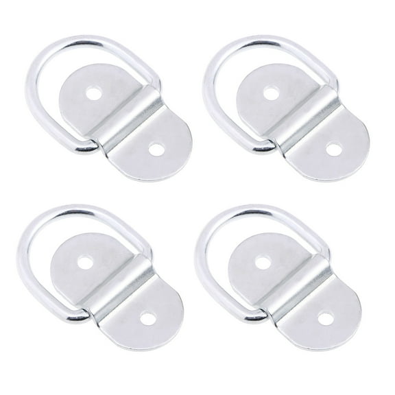 VORCOOL 4Pcs Silver Lashing D Rings Heavy Duty Tie Down Anchors for Car Trailer Applications