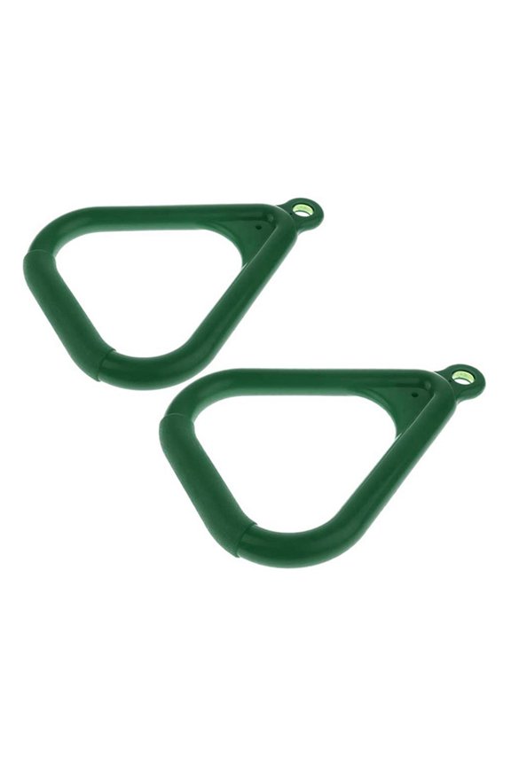 4 Pcs Trapeze Ring Swing Playset Trapezoidal Ring, Red & Dark Green