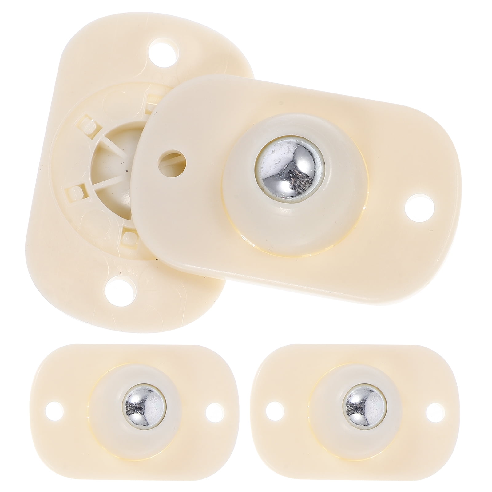 4 Pcs Trash Can Mini Caster Wheels Adhesive Swivel Casters Small