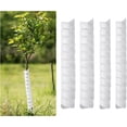 thumbnail image 1 of 4 Pcs Tree Trunk Protector, MODANU White Spiral Tree Guard-Tree Bark Protector Tube Wraps to Protect Saplings from Deer Rabbit Cats Rodents, 2 Sizes, 1 of 7