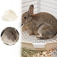 thumbnail image 1 of 4 Pcs Triangle Rabbit Litter Box, Corner Pet Toilet for Small Animals, Easy Clean Cage Potty Trainer for Rabbits, Guinea Pigs, Hamsters, Chinchillas, Ferrets, Gerbils for Indoor Cage Use, 1 of 7