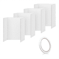 4 Pcs Trifold Poster Board,21.5x14 Inches Small White Poster Board ...