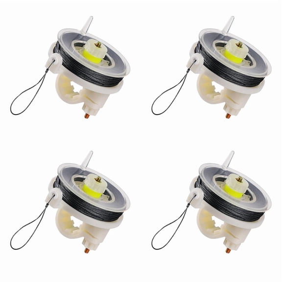 4 Pcs Trip Wire on Reusable Reel (85ft),Trip Wire for Perimeter Trip Alarm 12 Gauge and Trip Wire Alarm