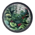 thumbnail image 1 of 4 Pcs Tropical Plants Knobs for Kitchen Cabinet Cupboard Dresser Bookcase Drawer Pulls Handles Round Home Decor, 1 of 8