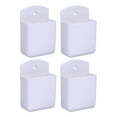 thumbnail image 1 of TABLZONE Space Saving AC Remote Wall Holder 4Pcs Rectangular Plastic for Home Organization, 1 of 6