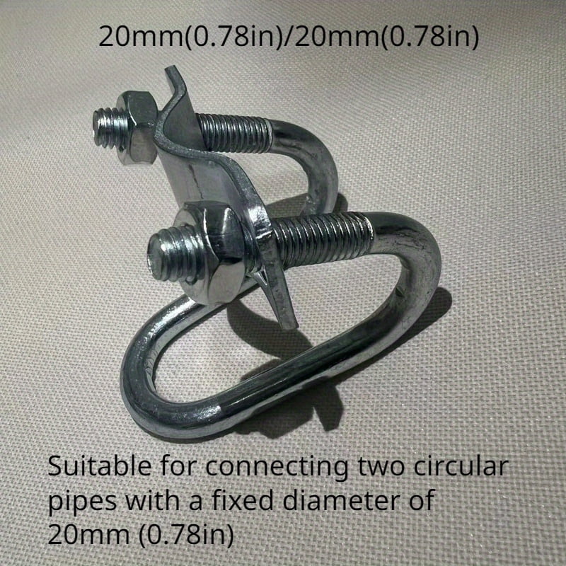 4(Pcs) U-Bolts, Cross U-Shaped Pipe Clamps, Equipment Livestock ...