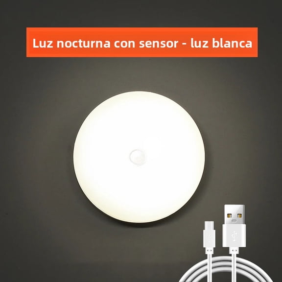 4 Pcs USB Chargeable Motion Sensor LED Light for Cabinet, Wireless Night Light for Stairs, Kitchen, Wardrobe, Closet, Automatic On/Off