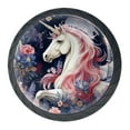 thumbnail image 1 of 4 Pcs Unicorn Knobs for Kitchen Cabinet Cupboard Dresser Bookcase Drawer Pulls Handles Round Home Decor, 1 of 8