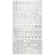 4 Pcs Universal Reballing Stencil Kit for iPhone Android Devices Portable