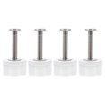 thumbnail image 1 of 4 Pcs Universal Toilet Bolts Seat Screws White Stainless Steel, 1 of 6