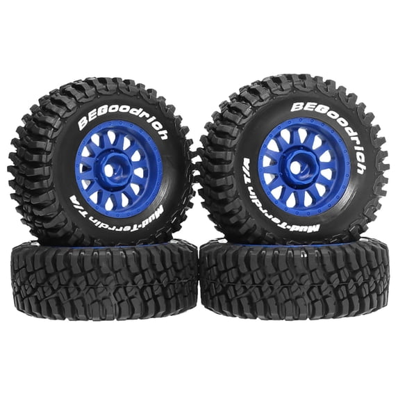 4 Pcs Universal Wheel Hubs Upgrade RC Car Tires RC Wheels and Tires 1/14 1/16 Scale Alloy Build for DIY Model Owners