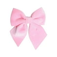 thumbnail image 1 of 4 Pcs Velvet Christmas Bow Ornaments – Elegant Holiday Decor for Tree, Wreaths & Garlands, Pink, Bows, 1 of 8