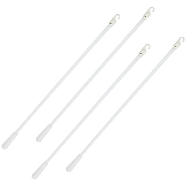 4 Pcs Blind Rod with Hook Vertical Blinds Replacement Rods Window Tilt Parts